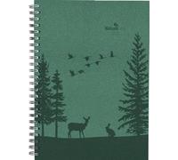 Alpha Edition - Agenda spiralata Settimanale Nature Line 2025 Verde, 15x21 cm, Forest, 128 pagine con penna a scatto