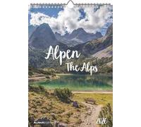 ALPHA EDITION - Calendario 2026 da muro, 12 mesi, 23,7x34 cm, The Alps
