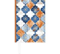 Buchkalender Style Oriental 2026 - Büro-Kalender A5 - Cheftimer - 1 Tag 1 Seite - 352 Seiten - Muster - Alpha Edition