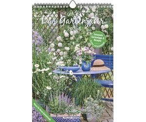 Alpha Edition - Calendario dell'anno da giardino 2026 - 23,7 x 34 cm - Calendario con immagini e calendario da cucina con consigli e ricette stagionali - Con feste e area note - Certificato FSC