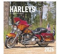 Alpha Edition - Calendario Harley 2026 - Calendario da parete 30 x 30 cm - Per i fan di Harley-Davidson - 12 fotografie di Christian Popkes, molto spazio per appunti, con vacanze e appuntamenti di