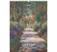 Alpha Edition - I giardini più belli dell'impressionismo 2026 - Calendario artistico 42 × 56 cm con capolavori di Monet, Renoir, Degas - Calendario decorativo da parete per gli amanti dell'arte e del