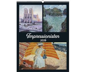 Alpha Edition - Impressionisti 2026 - Calendario artistico 42×56 cm con capolavori di Monet, Renoir, Degas & Co., calendario decorativo da parete per gli amanti dell'arte e gli appassionati
