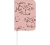 Alpha Edition - Lady Journal Mini Deluxe Salmon 2026 - Agenda tascabile 8 × 12 cm - Weekly - 144 pagine - Mini agenda di alta qualità con copertina Tucson e motivo goffrato - Agenda compatta da