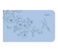 Alpha Edition - Ladytimer TO GO Deluxe Sky 2026 - Agenda tascabile 9 x 15 cm - Weekly - Agenda di alta qualità con copertina Tucson & motivo stampato - 128 pagine - Agenda compatta da viaggio