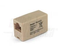 ALPHA ELETTRONICA 2 ADATTATORI TELEFONICI MODULARI 8P 8C da Presa A Presa 94-413 94-413/B2