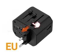 ALPHA ELETTRONICA ADATTATORE DA VIAGGIO UNIVERSALE CON PRESA DI RICARICA USB A/