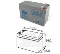 ALPHA ELETTRONICA BATTERIA AL PIOMBO AGM 12V 9AH FASTON 6,3 BP12-10/6,3