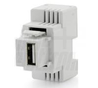 ALPHA ELETTRONICA CARICATORE KEYSTONE USB 5V 3A - BIANCO 15W INCASSO