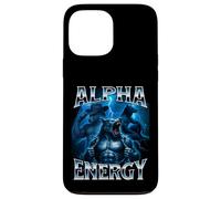 Alpha Energy Wolf Meme Cringe Strano Divertente Uomini Donne Custodia per iPhone 13 Pro Max