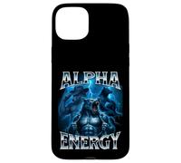 Alpha Energy Wolf Meme Cringe Strano Divertente Uomini Donne Custodia per iPhone 15 Plus