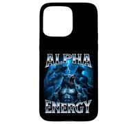 Alpha Energy Wolf Meme Cringe Strano Divertente Uomini Donne Custodia per iPhone 15 Pro Max