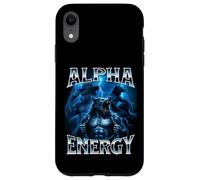Alpha Energy Wolf Meme Cringe Strano Divertente Uomini Donne Custodia per iPhone XR
