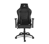 Alpha Gamer AGATENA-BK sedia per videogioco Sedia da gaming per PC Seduta imbottita Nero