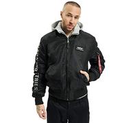 Alpha Industries 1 D-Tec SE Giacca Bomber da Uomo, Black/Grey, X-Large