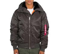 Alpha Industries 1 Giacca Bomber con Cappuccio da Uomo, Black Olive