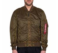 Alpha Industries 1 VF LW Giacca da Bombardiere Battlewash da Uomo, Washed Orange, XXL