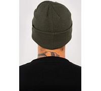 Alpha Industries 3D Beanie Cappello da Uomo in Acrilico Lavorato a Maglia Dark Green