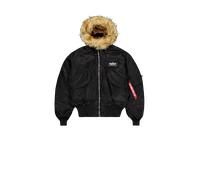 Alpha Industries 45/P Hooded Custom Giacche bomber Taglia M - Nero/riflettente