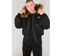 Alpha Industries 45P Giacca bomber personalizzata con cappuccio per uomo Black/Reflective