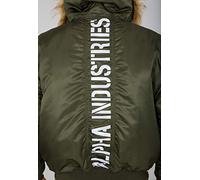 ALPHA INDUSTRIES Giacca invernale '45P' oliva / bianco, Taglia S