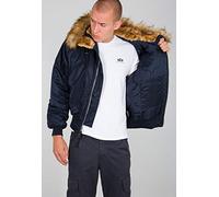 Alpha Industries 45P Giacca Bomber Personalizzata con Cappuccio per Uomo, Rep.Blue, M