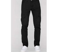 ALPHA INDUSTRIES Pantaloni cargo 'Agent' nero, Taglia 33