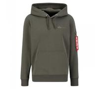 Alpha Industries Air Force Felpa con Cappuccio per Uomo, Dark Olive, XL