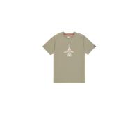 Alpha Industries Air Force Sketch T-Shirt Magliette Taglia 2XL - Verde oliva