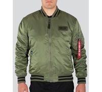 Alpha Industries Alpha College FN Giacca, verde, taglia M per maschi