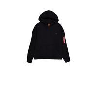 Alpha Industries Alpha Essentials Rubber Logo Hoodie Taglia 2XL - Nero