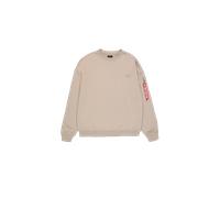 Alpha Industries Alpha Essentials Rubber Logo Sweatshirt Felpe Taglia S - Beige