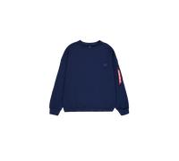 Alpha Industries Alpha Essentials Rubber Logo Sweatshirt Felpe Taglia XL - Blu scuro