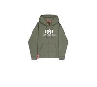 Alpha Industries Felpa con zip Basic Uomo Dark Olive XXL