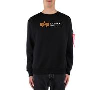 Alpha Industries Label Sweatshirt Nero M Uomo