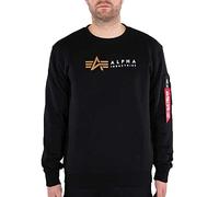 Alpha Industries Alpha Label Sweatshirt Felpe Taglia L - Nero