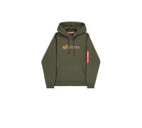 Alpha Industries Alpha Label Hoodie Taglia S - Verde