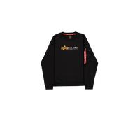 Alpha Industries Label Pullover, nero, taglia S per maschi
