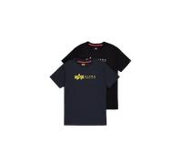 Alpha Industries Alpha Label T-Shirt 2 Pack Magliette Taglia S -