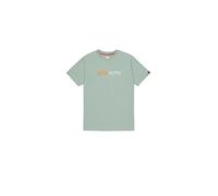Alpha Industries Alpha Label T-Shirt da Uomo Frost Green XL