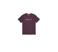 Alpha Industries Alpha Label T-Shirt Magliette Taglia 2XL - Prugna