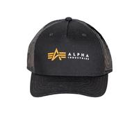 Alpha Industries Alpha Label Trucker cap Cappello Trucker da Uomo Black
