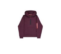 Alpha Industries Alpha Puff Print Hoodie Felpa con Cappuccio, Dark Cherry, L Uomo