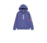 Alpha Industries Alpha Puff Print Hoodie Taglia L - Viola