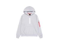 ALPHA INDUSTRIES Felpa grigio chiaro / bianco, Taglia S