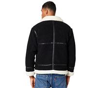 Alpha Industries B3 Teddy Bomber Jacket per Uomo Giacca, Black/White, S
