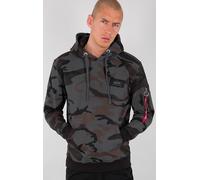 Alpha Industries Back Print Camo Felpa, nero-multicolore, taglia XS per maschi