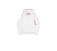 Alpha Industries Back Print Hoodie Felpa con Cappuccio, Pastel Grey Melange, 3XL Uomo