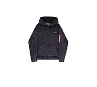 Alpha Industries Back Print Hoodie Vintage Felpa con Cappuccio, Black, S Uomo