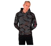 Alpha Industries Backprint Camo Hoodie Taglia M - Mimetismo nero